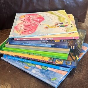 Colorful Childrens Book Set, Ages 3-5, Lot of 8 Famous Titles & Authors